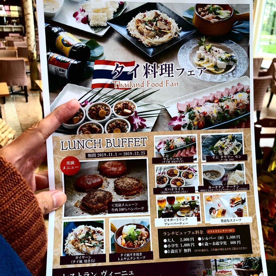アンジェラ佐藤さんのインスタグラム写真 - (アンジェラ佐藤Instagram)「ランチでタイ料理食べ放題！(ﾉ*>∀<)ﾉ これはアジア料理好きにはたまらん！！！ #シャトレーゼガトーキングダムサッポロ #レストランヴィーニュ #今月はタイ料理フェア #カーオタンナータン  #豚肉とココナッツディップの肉の旨みとココナッツのコクのある甘さに激ハマり #ヒンナヒンナ」11月9日 22時05分 - angela_satou