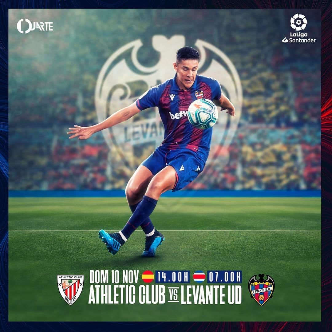 オスカル・デュアルテさんのインスタグラム写真 - (オスカル・デュアルテInstagram)「Levante 🔵🔴 🆚 @athleticclub . 🏆 LaLiga Santander .. ⚽️ Jornada 13... 🏟 San Mamés. 📅 Domingo 10 de noviembre. ⏰ 14:00h 🇪🇸 07:00h 🇨🇷」11月10日 1時46分 - oduarte06