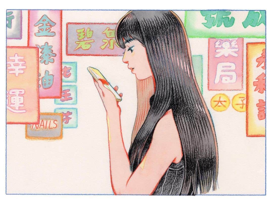門小雷さんのインスタグラム写真 - (門小雷Instagram)「「本人在此特地聲明，謹此宣告」(2019) PART 1 ⠀⠀⠀ ⠀⠀⠀ 「私はここに謹んで宣言いたします」 “I, hereby agree that I will not” ⠀⠀⠀ Watercolour on Paper. ⠀⠀⠀ 目前於東京 @popotame_shop 展出。」11月10日 21時49分 - littlethunder