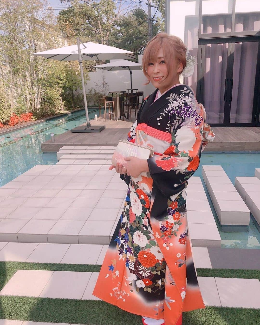 小波さんのインスタグラム写真 - (小波Instagram)「兄の結婚式へ母の振袖を着ました。」11月10日 15時42分 - k_o_nami