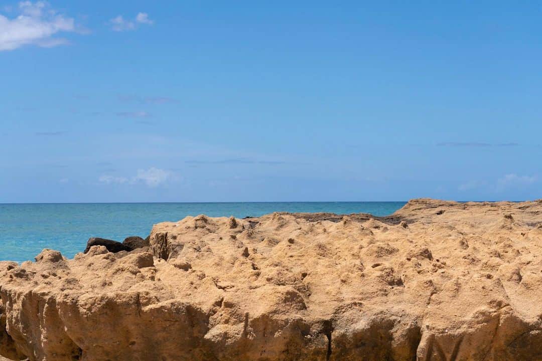 Mieさんのインスタグラム写真 - (MieInstagram)「ひさびさにノーフィルター💙 ここは、オアフ島の東、西、南、北、どちらに位置する海かわかる人？！ ヒント💙ローカル度高め、透明度高め、砂は粗め、テラコッタ色の岩があるよ🧡  正解した方の中から1名さま抽選で　@hawaloco_concierge のミニバン1台チャーター代半額に🙏😝 正解者は明日ハワイ時間11/10（日）午後5時✋🏾 日本時間11/11(月)のお昼の12時にDMしまーす😍🧡 コメントお待ちしてまーす！！👏👏👏 #ハワイ　#ハワロコ　#この海どーこだ　#どこだシリーズ　#ランダムに　#スタート💙  追記:ちょっとコストコに買い物行ってて、連絡遅くなりましたが、たった今抽選させていただき、DMいたしましたー！！🧡🧡🧡🧡 当たった方、おめでとうございます！！㊗️ ハワロコツアー半額企画、またやるので、ぜひ参加してねん😝👍 ご参加くださった方ありがとー😍❤️❤️❤️」11月10日 15時58分 - miefromhawaii