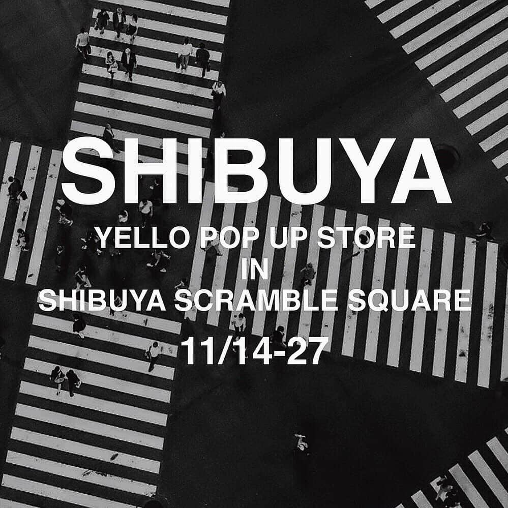 星あやさんのインスタグラム写真 - (星あやInstagram)「🔥渋谷、はじめまして、私達がYELLOです🔥 今一番日本で話題のビル、最も高層のフレッシュなビル 渋谷スクランブルスクエアにて YELLOのポップアップを開催します。 ラグジュアリーを前面に打ち出した表参道の本店 YELLO FITTING SALONとは 全く別の角度からのアプローチでお客様に ワクワクをご提供致します。 どんどん最新情報解禁されていきますのでお楽しみに！！ 追伸.YELLO FITTING SALONは引き続き 毎日通常営業しておりますので、 どうぞいつでもご来店くださいませ。 @yelloshoes_official  #YELLO ・ ・ YELLO POP UP STORE IN SHIBUYA SCRAMBLE SQUARE 2019 AUTUMN / WINTER 平素より格別のご愛顧にあずかり、厚く御礼申し上げます。  この度、YELLO POP UP STOREを11月14日(木)〜11月27日(水)の期間、渋谷で最も高い地上47階建の大規模複合施設、渋谷スクランブルスクエアにて開催する運びとなりました。  渋谷で初となるポップアップストアでは、今までになかった斬新かつエンターテイメント性の高い空間にて、大人気のAUTUMN / WINTER コレクションを実際にお手にとってご覧いただき、ご試着ご購入いただける機会となります。 お問い合わせ殺到のアイテムも渋谷スクランブルスクエア限定で販売いたします。  また、スタイリッシュでゴージャスなノベルティーをご用意しております。 ＊商品をご購入いただいた方に先着順でお渡しいたします。 ＊ノベルティーは数に限りがある為、無くなり次第終了となりますので、予めご了承くださいませ。  ご多忙中恐れ入りますが、是非ご来場くださいますようご案内申し上げます。  期間 11月14日(木)〜11月27日(水) 場所 渋谷スクランブルスクエア ショップ&レストラン 5階 ＋Q(プラスク) グッズ内 東京都渋谷区渋谷2-24-12 営業時間 10:00〜21:00」11月10日 18時04分 - ayastella_