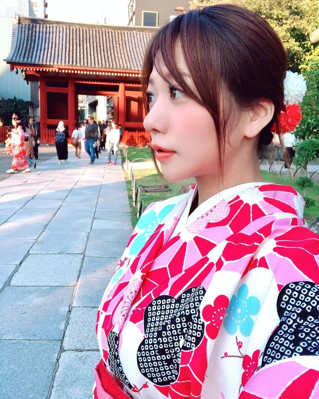 藤崎里菜さんのインスタグラム写真 - (藤崎里菜Instagram)「#浅草 #asakusa #着物 #kimono #雷門 #浅草寺 #浅草苺座 #いちごのスムージー #いちごみるくポタージュ #大黒屋天婦羅 #天丼 #浅草グルメ #japanese #japanesegirl #japanesetraditional  #traditionalware  #女子旅 #女子会 #着物コーデ」11月10日 18時09分 - rina_fujisaki