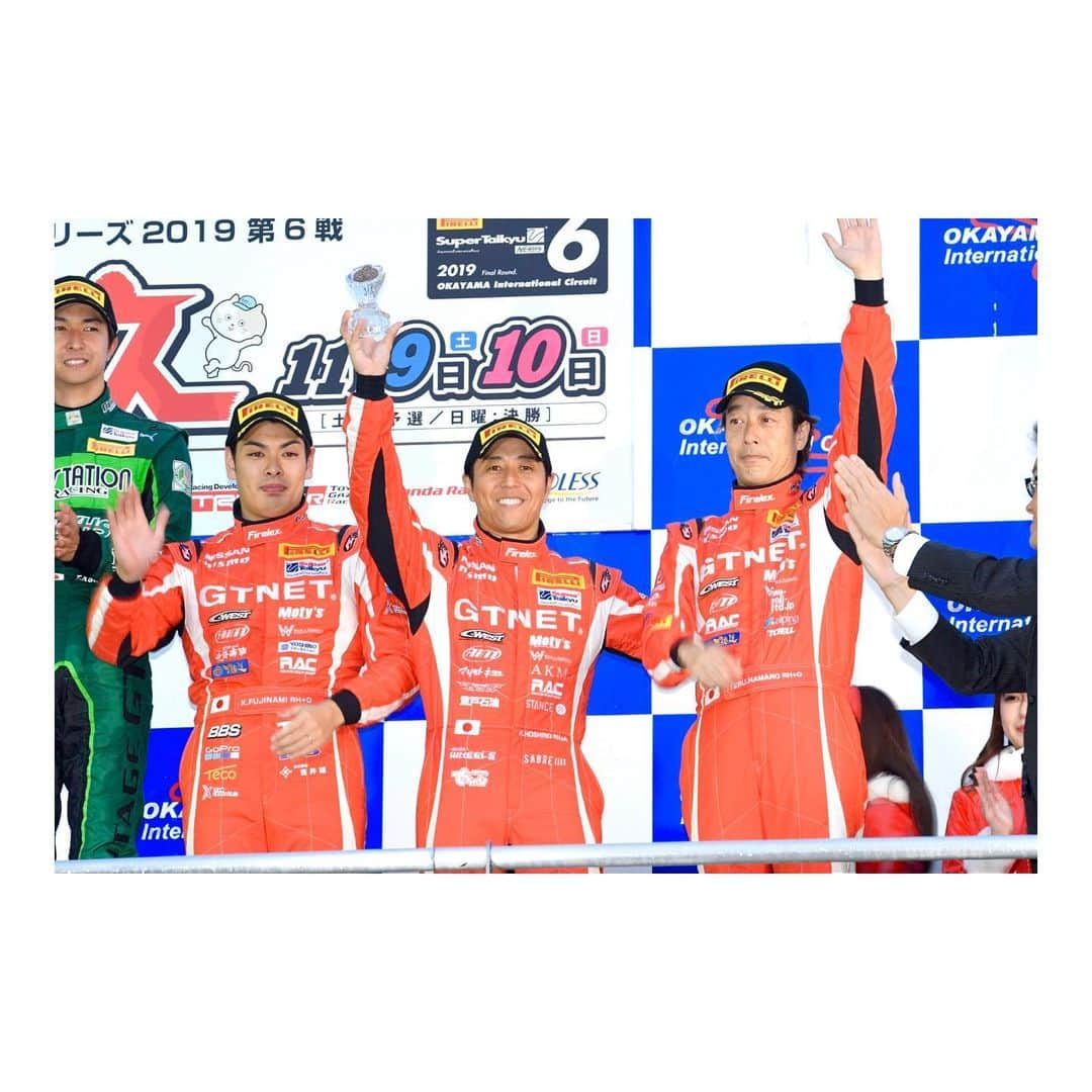 星野一樹さんのインスタグラム写真 - (星野一樹Instagram)「S耐 最終戦 岡山ラウンド 3位表彰台で締め括る事が出来ました(^｡^) そして今年もシリーズタイトルを連覇でき、この上ないシーズンでした‼️ 尾本監督、チームスタッフ、チームメイト、スポンサー様、ニスモ、今年も1年間応援してくれたファンの皆様に感謝❗️ 本当にありがとうございました‼️ 絶対来年も3連覇💪 #GTNET」11月10日 18時34分 - kazukihoshino