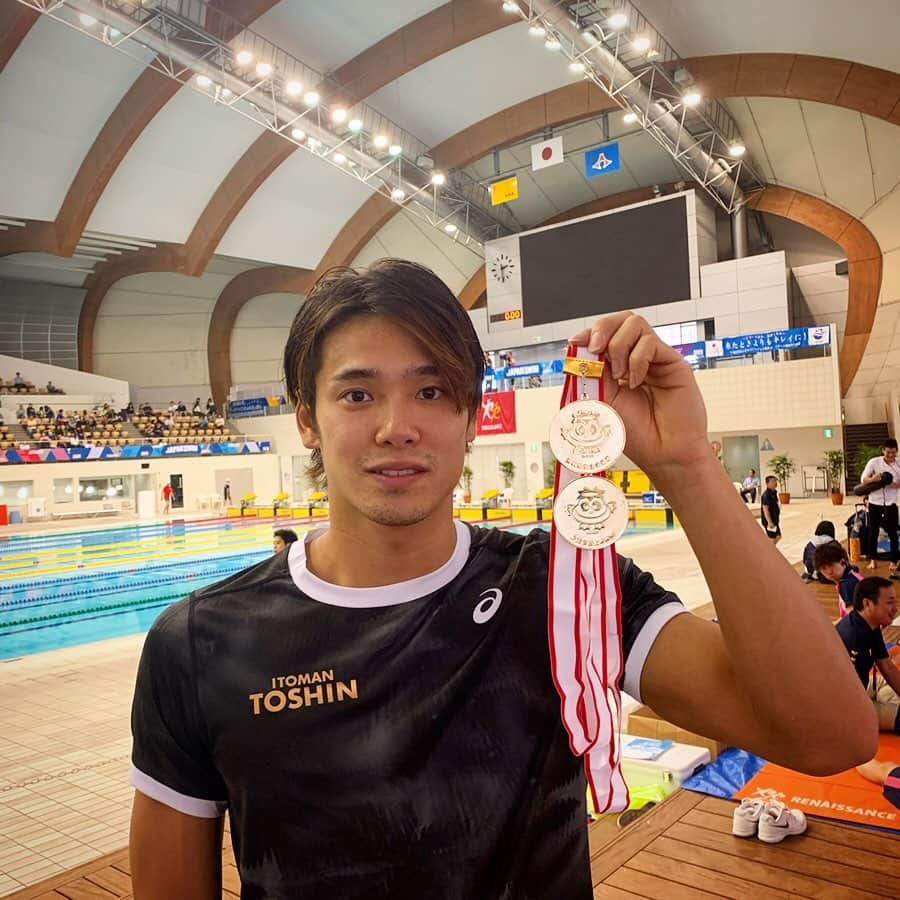 中村克さんのインスタグラム写真 - (中村克Instagram)「日本社会人選手権終了。  結果は50fr🥇100fr🥇大会新  でした。  強化期間の真っ最中だっただけに、レースはかなりきつかったです。  去年のこの試合の自分より速く泳げてるので、成長を感じました。まだまだ課題はたくさん、、、焦らず1つずつクリアしていきます。  #itomantoshin #asics  #バテバテ #顔色悪い #コーチからグッドもらった」11月10日 19時12分 - katsumi.221