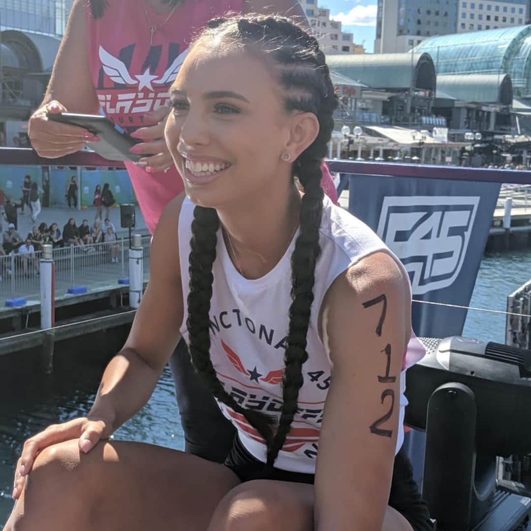 テイレイハ・クラークのインスタグラム：「What an experience! Had so much fun today at the F45 Playoffs Australia 💪 So motivating watching the other competitors smash it out there. Loved the support from everyone! See you all next year @matt_poole1 @lauraenever @mitchmoses @jamielee_price @millie_boyle @a1f1e9 @reecehodge  #F45 #F45Training #F45Playoffs #F45PlayoffsAus @F45_Training @f45_challenge」