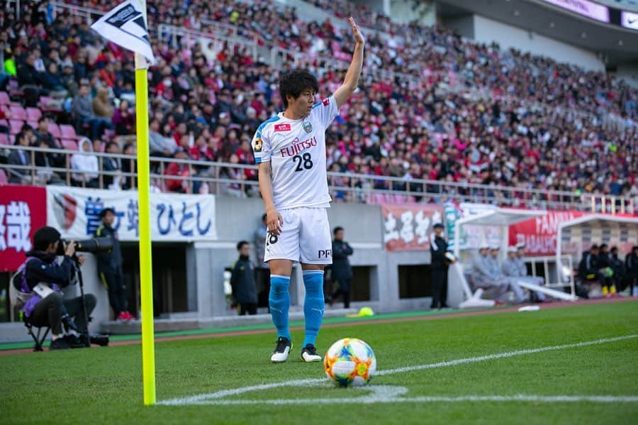 のインスタグラム：「アウェー鹿島戦  昨日はたくさんの応援ありがとうございました😆 3連戦もすごいタフな戦いでしたが3連勝することが出来ました！  まだ残り2試合、ぼくたちは勝ち続けるだけです。 共に戦いましょう！！ #川崎フロンターレ #frontale #明日の更新は #あさお青玄まつり #お楽しみに✨」