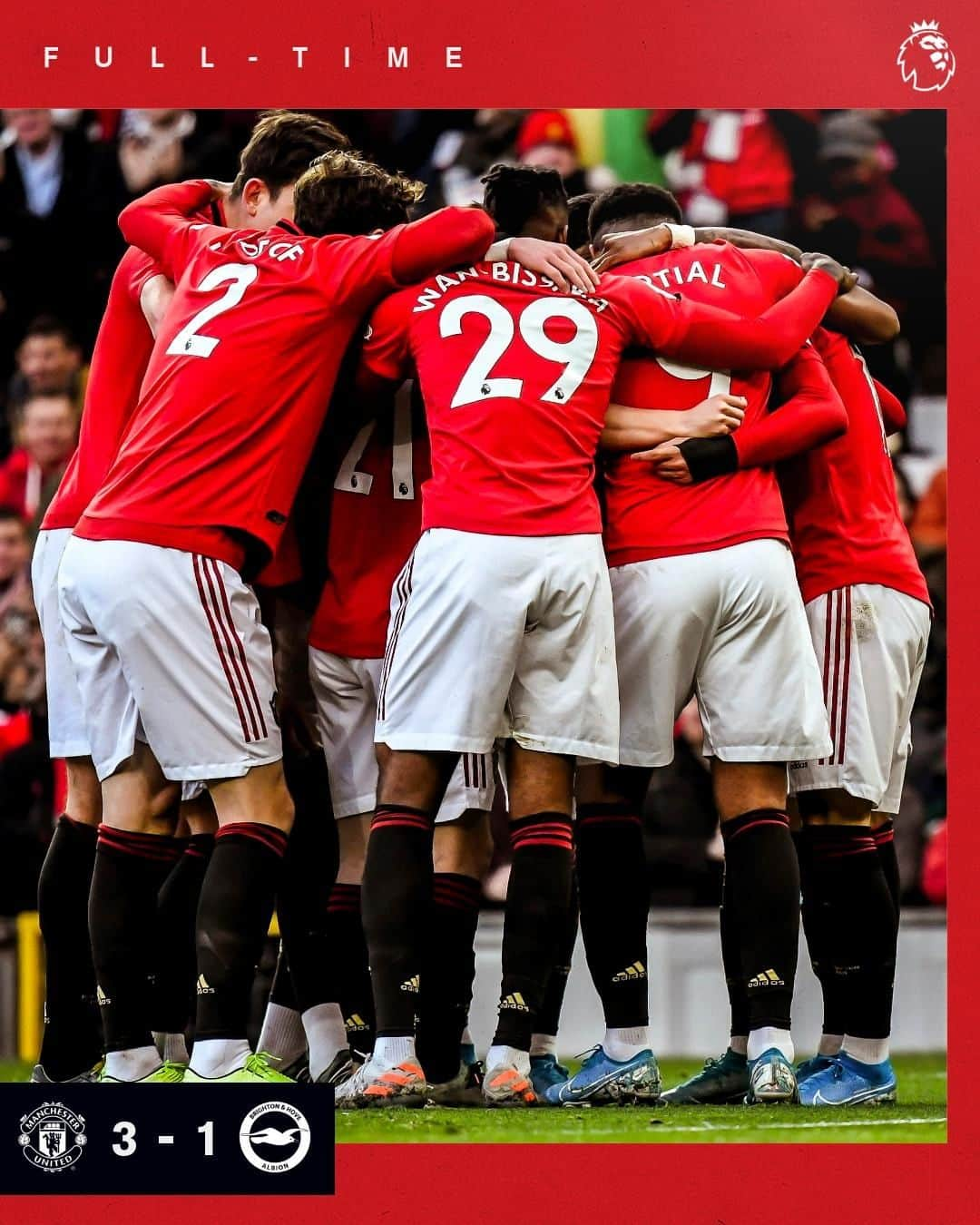 マンチェスター・ユナイテッドさんのインスタグラム写真 - (マンチェスター・ユナイテッドInstagram)「Full-time at Old Trafford 👊 #MUFC」11月11日 0時55分 - manchesterunited