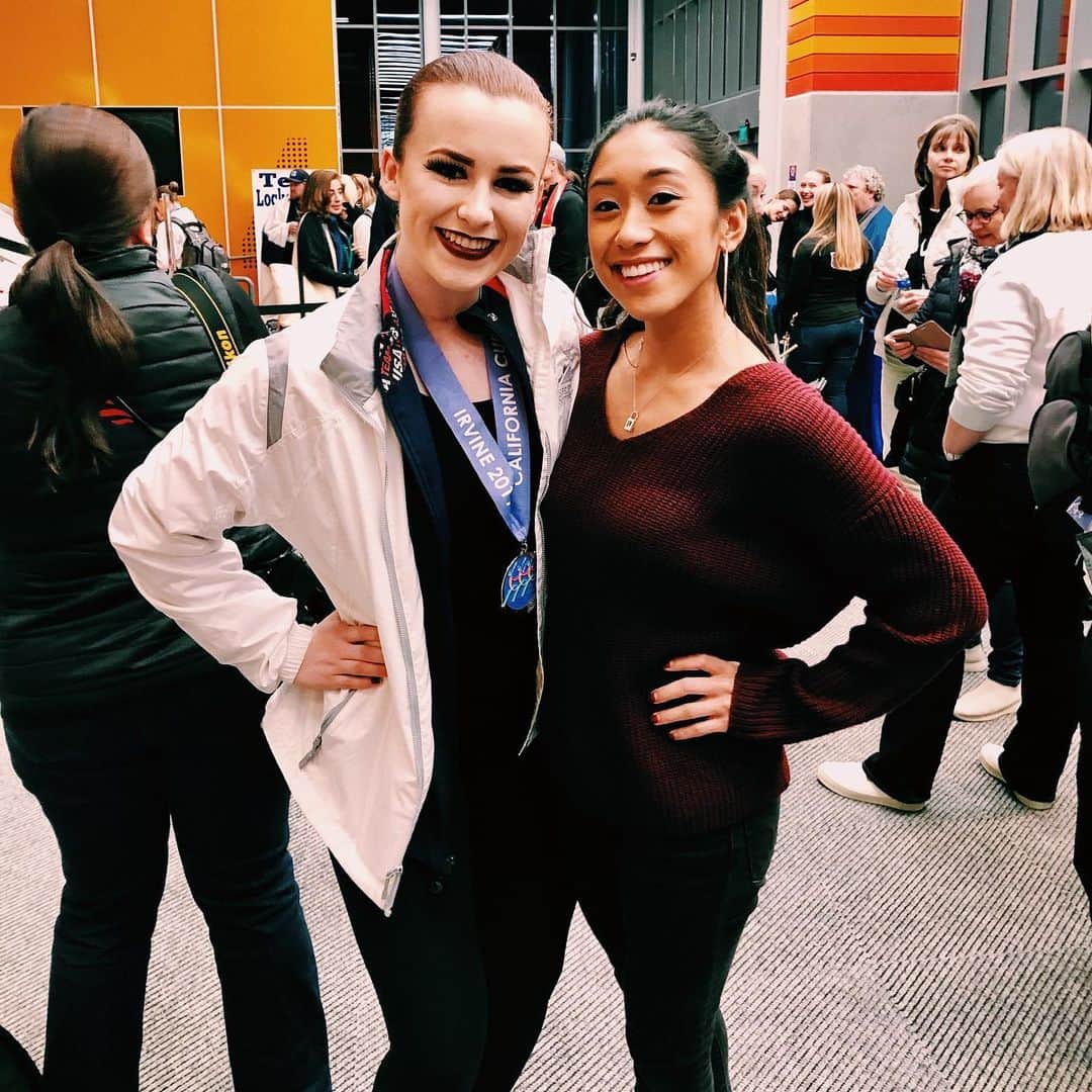 ジェシカ・カラランのインスタグラム：「had to stop by the California Cup to cheer on my girl as a first year haydenette. 🎉 you guys were incredible! I’m so proud of you & congrats on your silver medal! 🥈 love you! ❤️ #haydenettes」