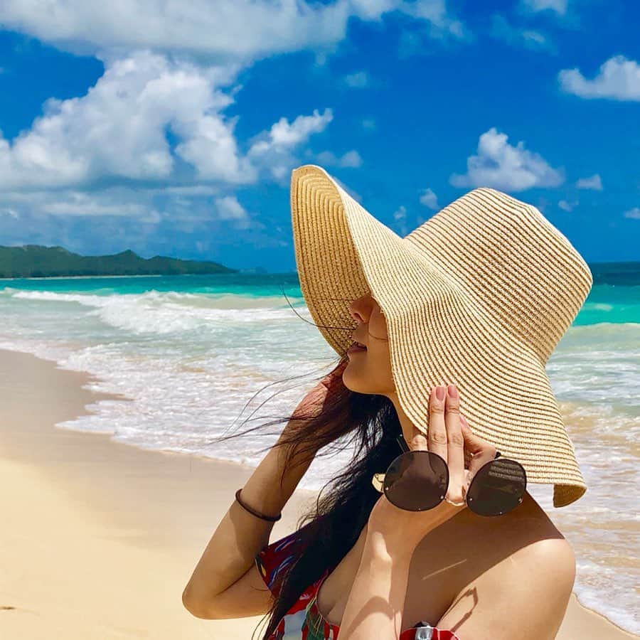 mycoのインスタグラム：「🌴🌅🌺 #vacation  #Waimanalo  #hawaii  #longawaited  #기다리고기다리던  #성지 #소원성취  #Nauwaleno」
