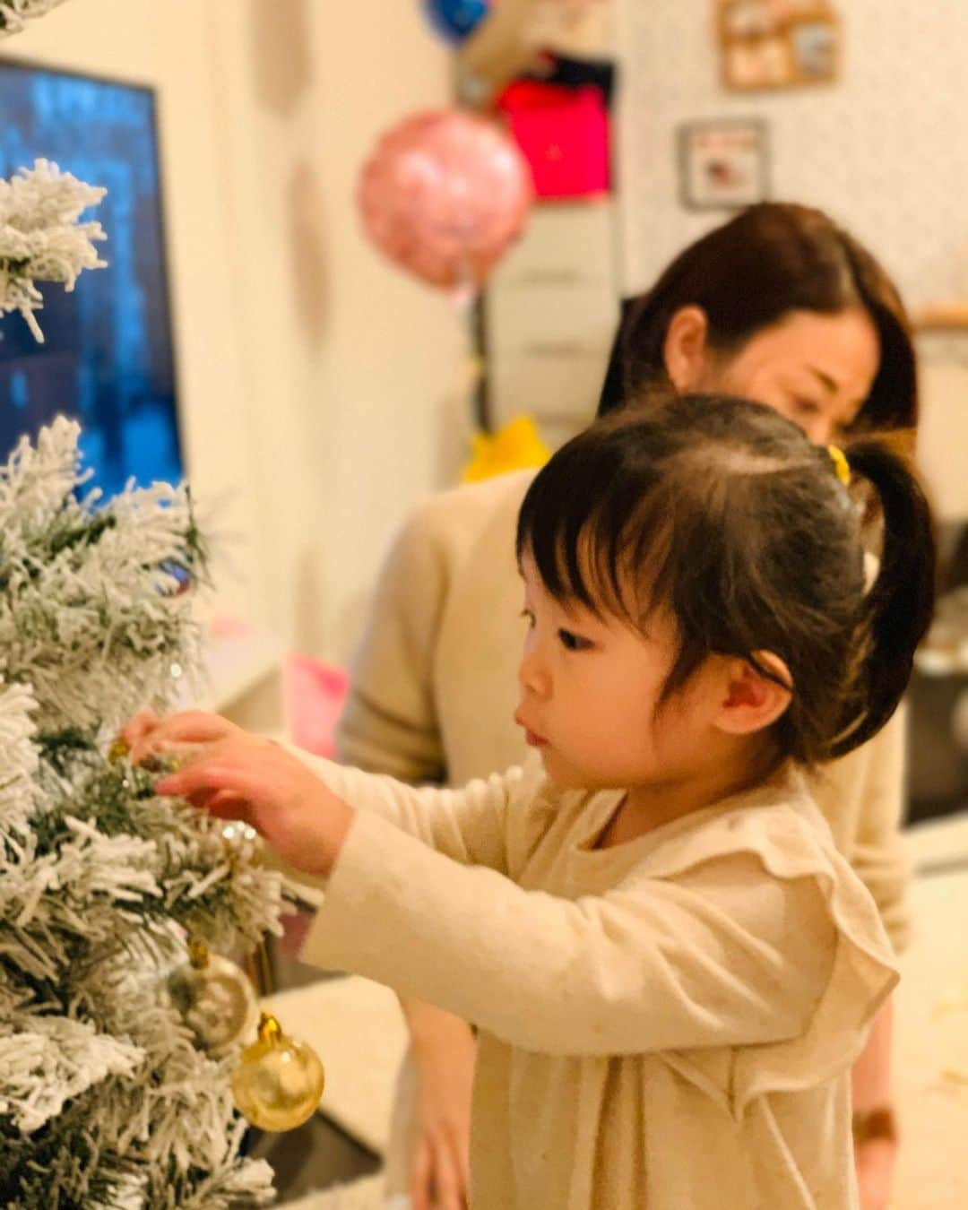 田中雅美さんのインスタグラム写真 - (田中雅美Instagram)「ちょーっと早いけど、、、 最近、ふとジングルベルを歌ったり、キラキラのネオンを見るとクリスマス！って言うようになったので、クリスマスツリーを飾りました。  すっごく嬉しそうにツリーを見つめる顔を見て、こちらも嬉しい気持ちになります。  娘がいなかったら、こんなクリスマスツリーを買うこともなかっただろなぁ。。 娘と一緒に、昔に、クリスマスにわくわくした心を取り戻そうと思います（笑）  #クリスマスツリー #ちょっと早いけど #忘れてたわくわくする心 #取り戻そう　笑 #2歳 #女の子 #ジングルベルを歌うよ」11月11日 16時43分 - tanakamasami_official