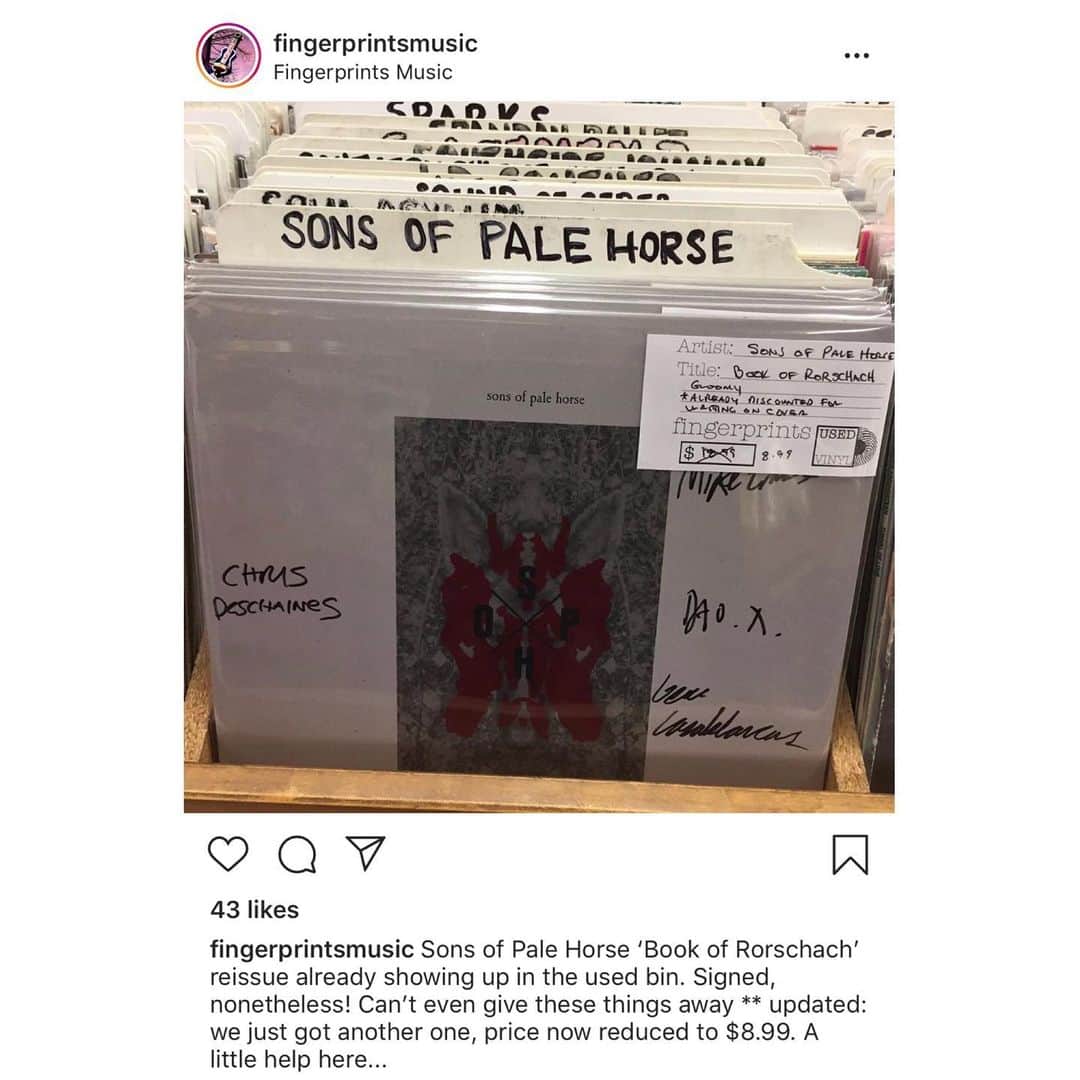 ナイン・インチ・ネイルズのインスタグラム：「#sonsofpalehorse」