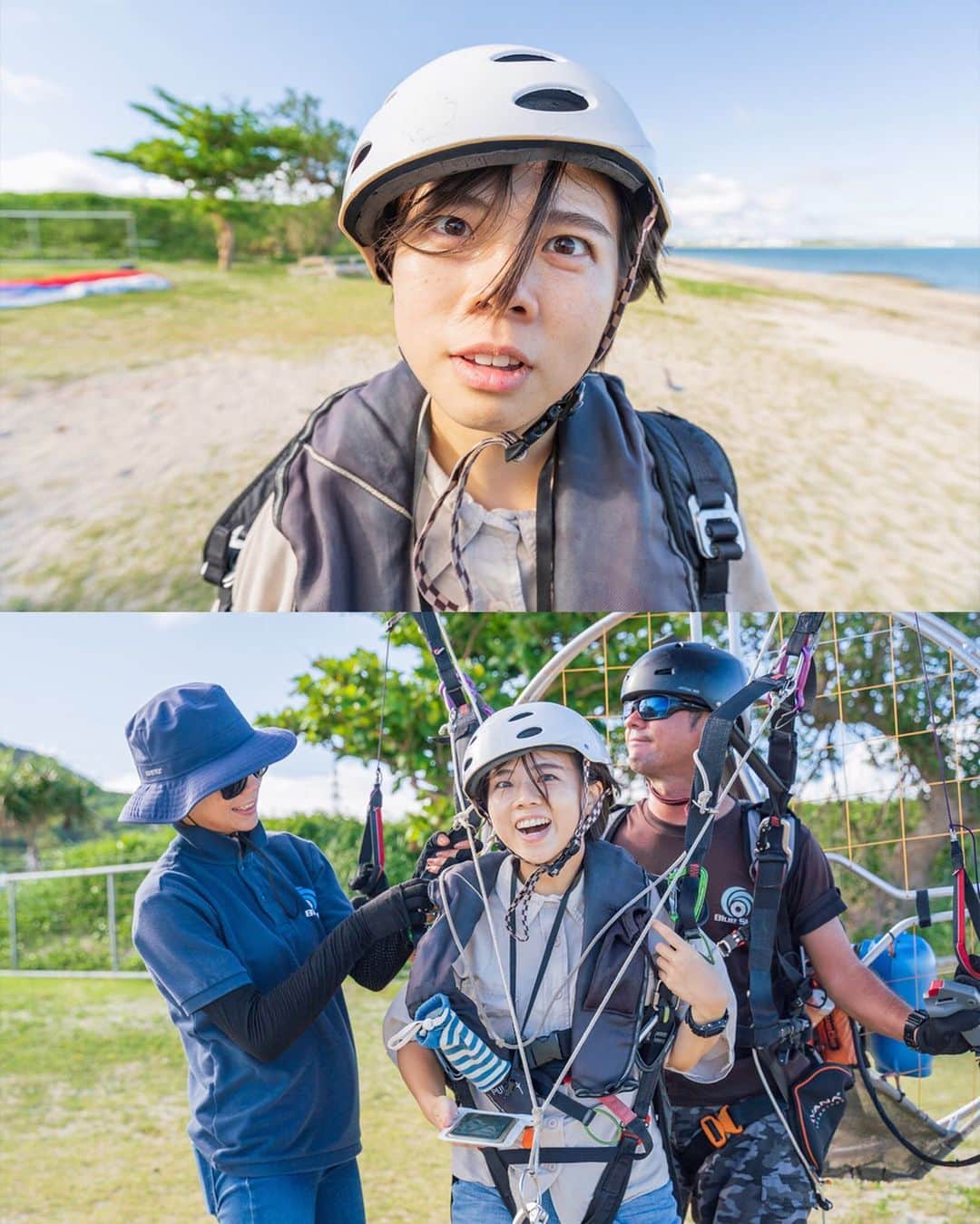 おきなわLikesさんのインスタグラム写真 - (おきなわLikesInstagram)「空中散歩で沖縄を楽しむ🌞 Okinawa Holiday Hackers × おきなわLikes . @okinawa.holiday.hackers のゴマさんと一緒に パラグライダーを体験してきましたよー🌞！！ . 飛んだときに身体の中がふわっとする感じ、 すこーーーしだけ。すこーーーしだけ怖かったですが みてくださいよこの絶景🌞！！ 空からの沖縄の海ってこんなにきれいなんですよ^ ^ . このパラグライダーで空中散歩が気になった方！ ぜひ @okinawa.holiday.hackers さんの 記事をご覧ください✨ ↓↓↓↓↓↓↓↓↓↓↓↓↓↓ ①「オキナワホリデーハッカーズ  パラグライダー」と ネット検索か、 ②今日のストーリーズにリンク先を貼っていますので スワイプでご覧になれます☺️ _______________________________________________________ #パラグライダー#中城村#本島中部#オキナワホリデーハッカーズ#ohh_okinawa_activities#おきなわLikes#japan#okinawa#沖縄#沖繩#冲绳」11月11日 11時47分 - okinawa_likes