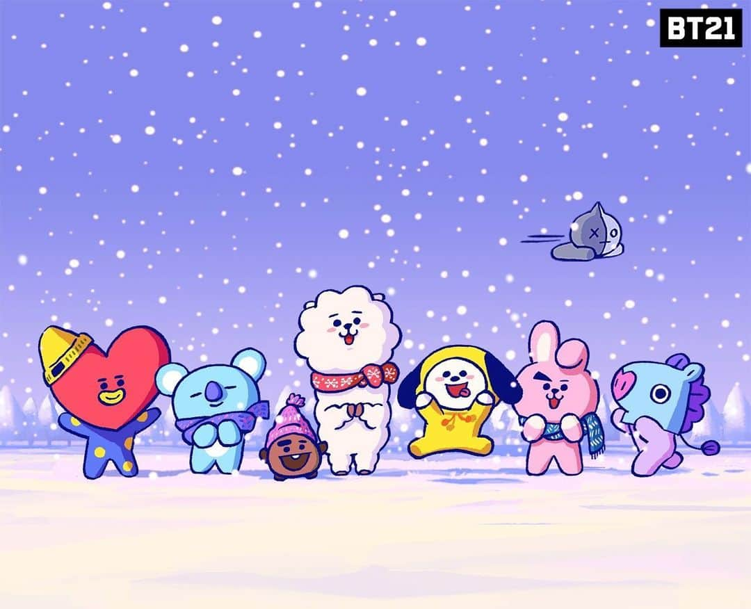 BT21 Stars of tomorrow, UNIVERSTAR!さんのインスタグラム写真 - (BT21 Stars of tomorrow, UNIVERSTAR!Instagram)「L👀king forward to having snow much fun together ❄️ . #Winter #Adventure #KOYA #RJ #SHOOKY #MANG #CHIMMY #TATA #COOKY #VAN #BT21」11月11日 12時00分 - bt21_official