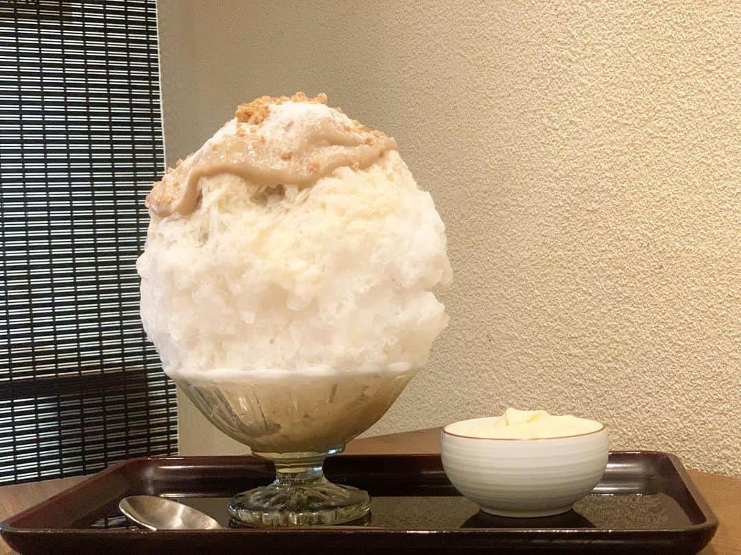 原田麻子さんのインスタグラム写真 - (原田麻子Instagram)「くり 豆腐のクリームチーズ  こちらも好き過ぎる組み合わせで あるうちは必ず…✨ かき氷#かき氷🍧#おやつ#ごはん #sweets#shaveice」11月11日 13時14分 - achakoko