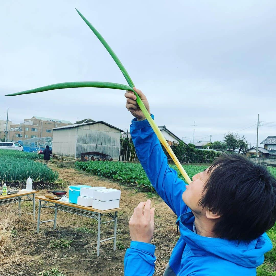 杉浦太陽さんのインスタグラム写真 - (杉浦太陽Instagram)「マネージャーのジョー君の、 焼きネギ1本喰い！！ 採れたてのネギを丸ごと焼いて食べる！したたるエキス…これは美味しいわ(^^) @sugiurataiyou_official  #ネギ #旬感レシピ #BS日テレ #毎週日曜18時」11月11日 15時26分 - sugiurataiyou_official