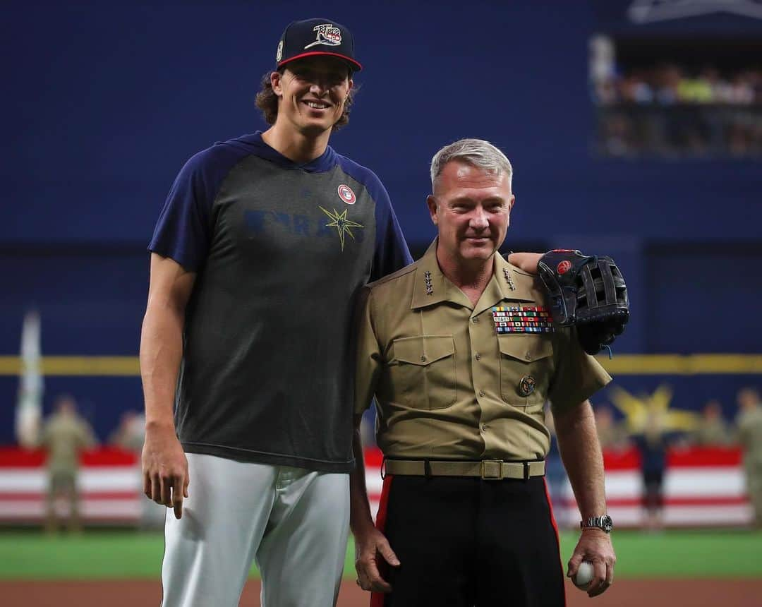 タンパベイ・レイズさんのインスタグラム写真 - (タンパベイ・レイズInstagram)「With gratitude for your service to America. 🇺🇸」11月12日 1時16分 - raysbaseball