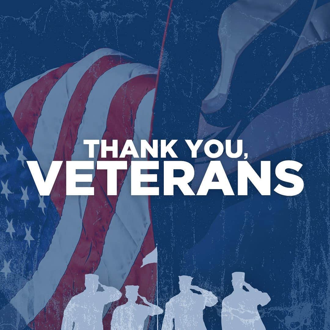 のインスタグラム：「Veterans, thank you today and everyday for putting your life on the line to protect our country. Be sure to give an extra thank you to all the veterans in your life today. 🇺🇸 #VeteransDay」