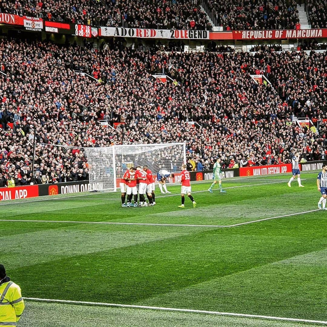 マンチェスター・ユナイテッドさんのインスタグラム写真 - (マンチェスター・ユナイテッドInstagram)「Views from the Sir Bobby Charlton Stand 🏟 #MUFC 📸: @AndrewCWall」11月11日 21時08分 - manchesterunited