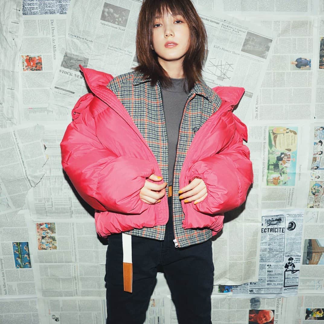 のインスタグラム：「#RCWB #RODEOCROWNS OUTER COLLECTION ━━━━━━━━━━━━━━━━━━ RE DOWN マシュマロ ブルゾン ¥12,990+TAX . model 本田翼(@tsubasa_0627official ) ━━━━━━━━━━━━━━━━━ #RODEOCROWNS #RCWB #RODEOCROWNSWIDEBOWL」