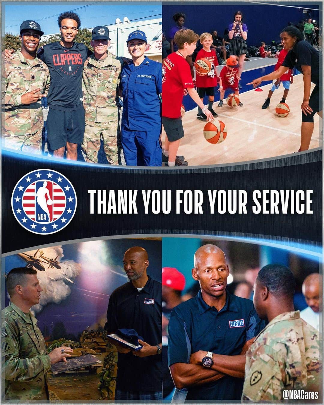 NBAさんのインスタグラム写真 - (NBAInstagram)「To those who have served, and continue to serve, we thank you for your sacrifice. #HoopsForTroops #VeteransDay」11月12日 2時51分 - nba