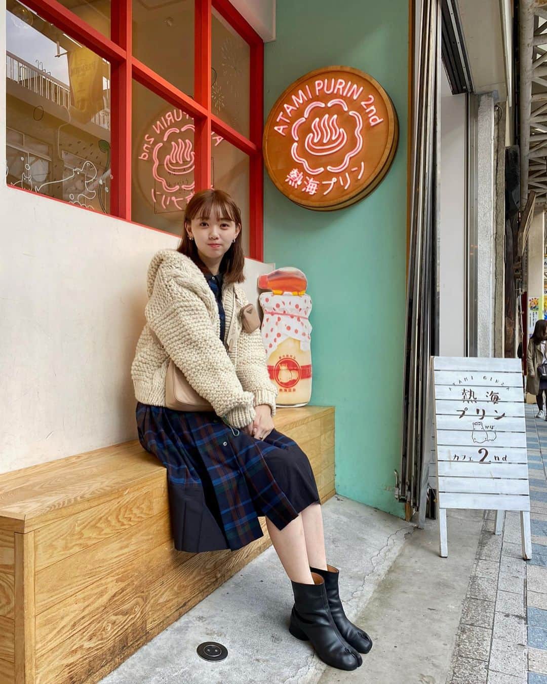 江野沢愛美さんのインスタグラム写真 - (江野沢愛美Instagram)「#熱海プリン  可愛いし、とても美味しかった、、🍮💮」11月11日 22時40分 - enosawa_manami