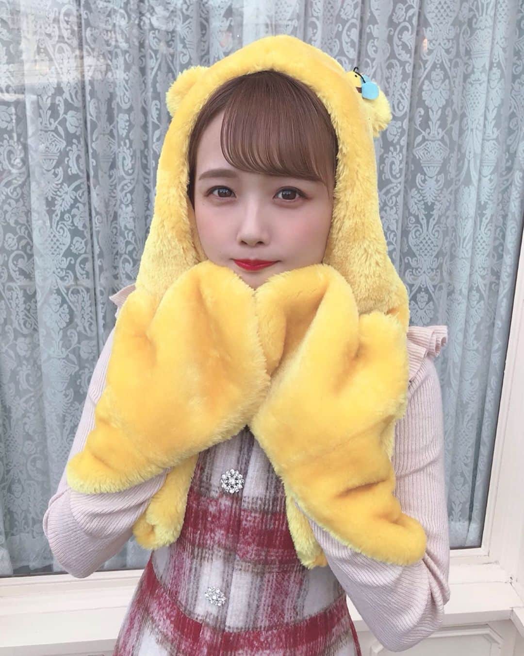 のインスタグラム：「. . #プーさん 🐝🍯💗 冬はモコモコ系たくさんあって 嬉しい☺️ . . . 👗ワンピース @marieebouquetde . 👗インナー @lerevevaniller . . . . #tokyodisneyland #disneyland #disney #tdl #ディズニーランド #ディズニー #ディズニーバウンド #くまのプーさん #私服 #coordinate #lerevevaniller #love #instagood」