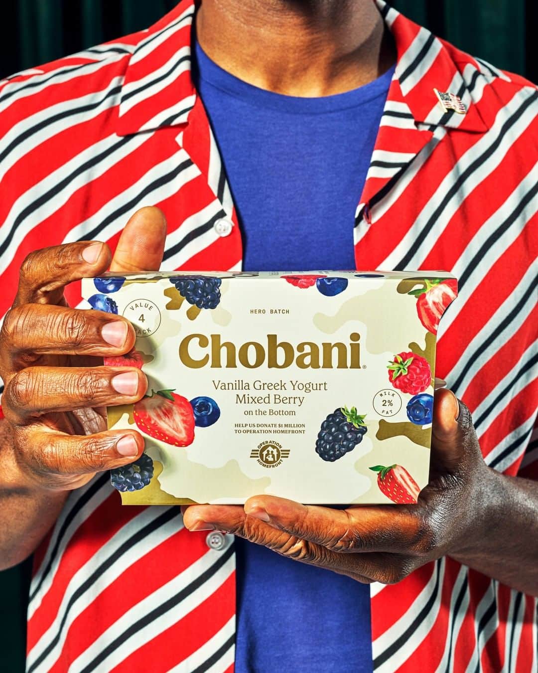 Chobaniのインスタグラム：「On #VeteransDay we’d like to take a moment to thank our veterans for their bravery and service. And to thank you for helping us reach our goal of raising $1 million for @operationhomefront. Learn how you can support America’s military families in our #Stories」