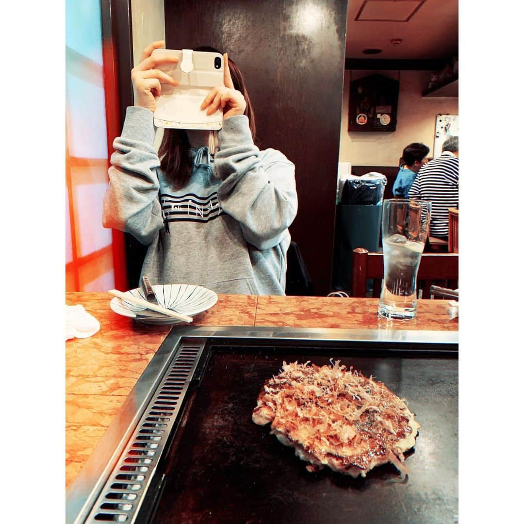 kainatsuさんのインスタグラム写真 - (kainatsuInstagram)「先週末の旅の記録②  お好み焼きとレモンチューハイとやはたちゃん」11月12日 11時25分 - natsugram_life