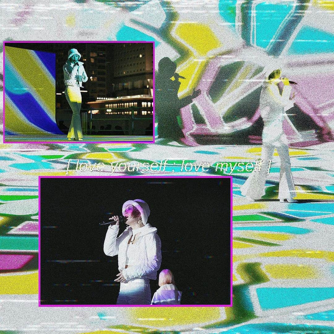 Yup’inのインスタグラム：「💙💛💜💚❤️ . 🎆: @brdgtokyo 💄: @tmm_238 👗: @mk_shimizu 📸: @tak.iijima . #NIGHTDANSYNG #NIGHTSYNCYOKOHAMA #NIGHTSYNCYOKOHAMA2019 #DEEPSQUAD #FEMM #NINJAPROJECT #Yupin #FAKY #FAMMIN #横浜 #新港中央広場 @nsy_yokohama」