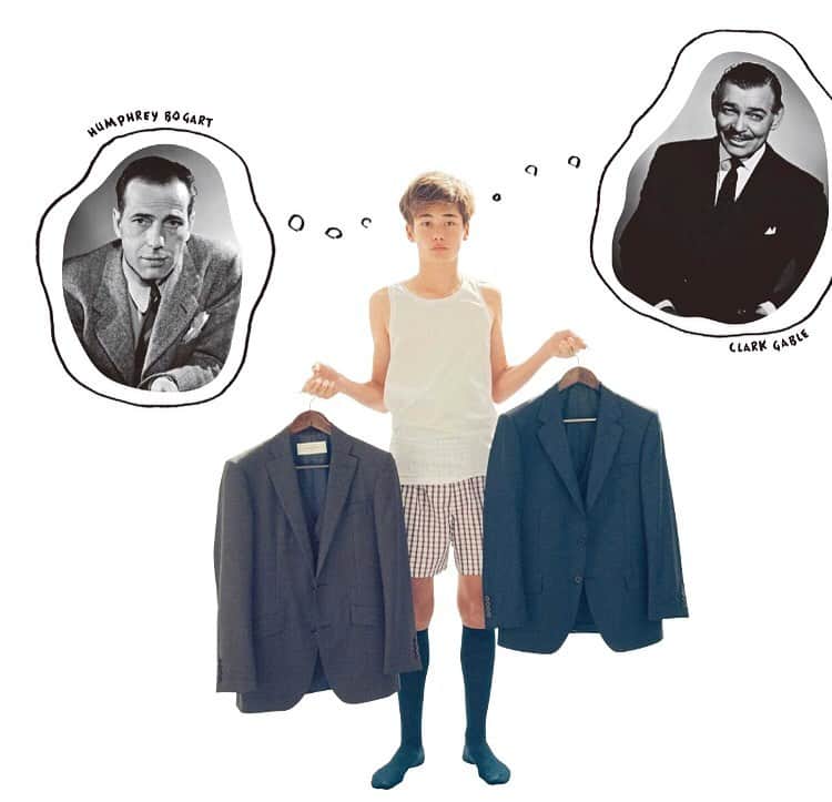 POPEYE_Magazineさんのインスタグラム写真 - (POPEYE_MagazineInstagram)「スーツを着ることも立派な大人への第一歩。だけど、何を選んだらいいかわからないし、どうやって着ればいいかも。それだったらまずは理想のスーツ像を見つけることから始めてみるのはいかがだろう？　着こなしがさほど変わっていないスーツには、往年のスターという模範がいる。ビジュアルブックや映画でイメトレをしてみよう。#popeyemagazine #howtobeaman」11月12日 12時14分 - popeye_magazine_official