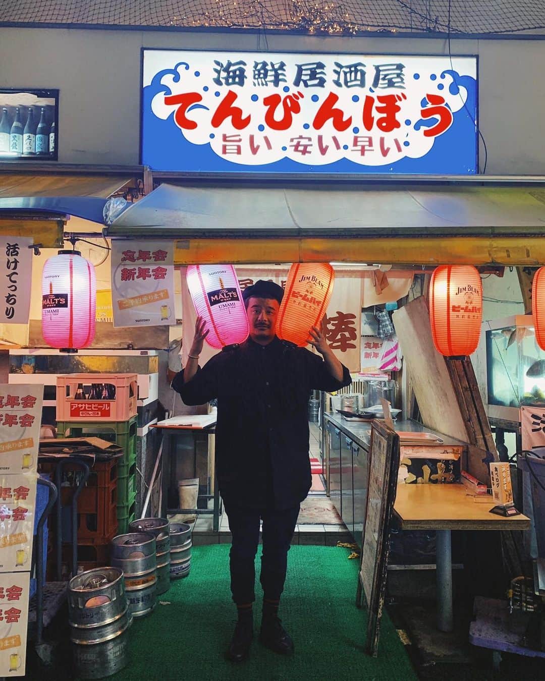 のインスタグラム：「🏮🍻🐙 #osaka #trip #me #selfie #mood #fever #night #instamood  #instagood #japan #ig_japan  #l4l #f4f」