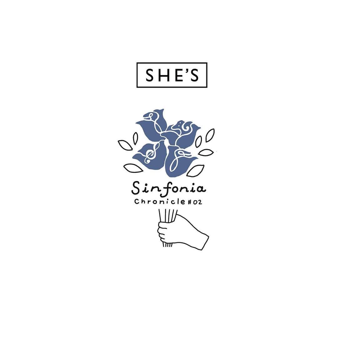 のインスタグラム：「SHE'S "Sinfonia Chronicle # 02" グッズのポーチをデザインさせていただきました💐 ㅤㅤㅤㅤㅤㅤㅤㅤㅤㅤㅤㅤㅤ 4輪の花はメンバーの皆さん、 7枚の葉はオーケストラの皆さんを🌹🌿 ト音記号やヘ音記号、五線譜も隠れているので 探してみてください🎼 ㅤㅤㅤㅤㅤㅤㅤㅤㅤㅤㅤㅤㅤ 新グッズ可愛いのたくさん、、 ポーチもよろしくお願いします〜！ #SHE_S #シンクロ」