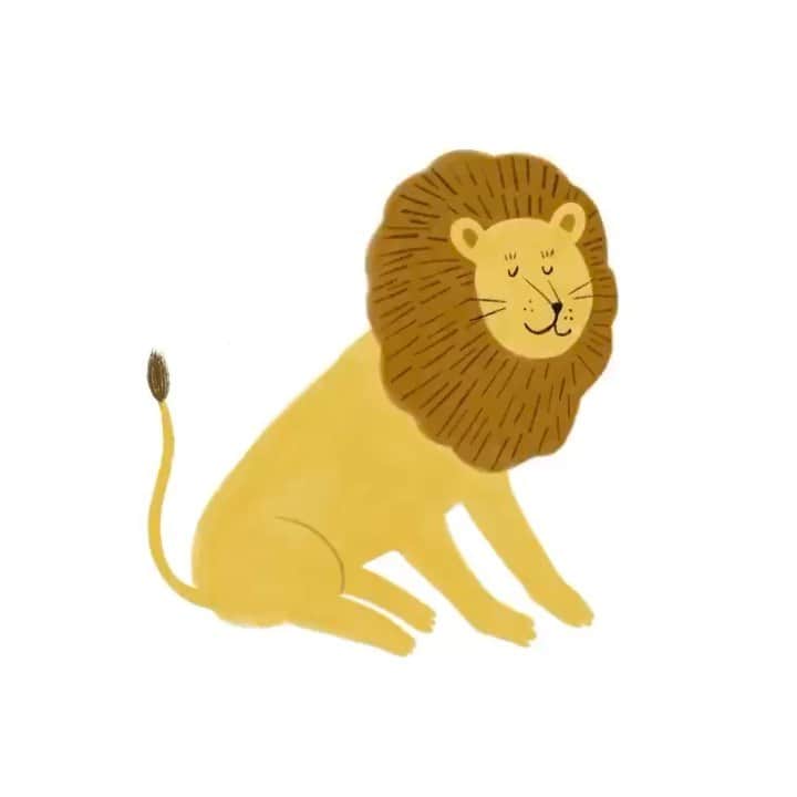 Apricots Artのインスタグラム：「🦁 . Illusted by Yuri #apricotsart」