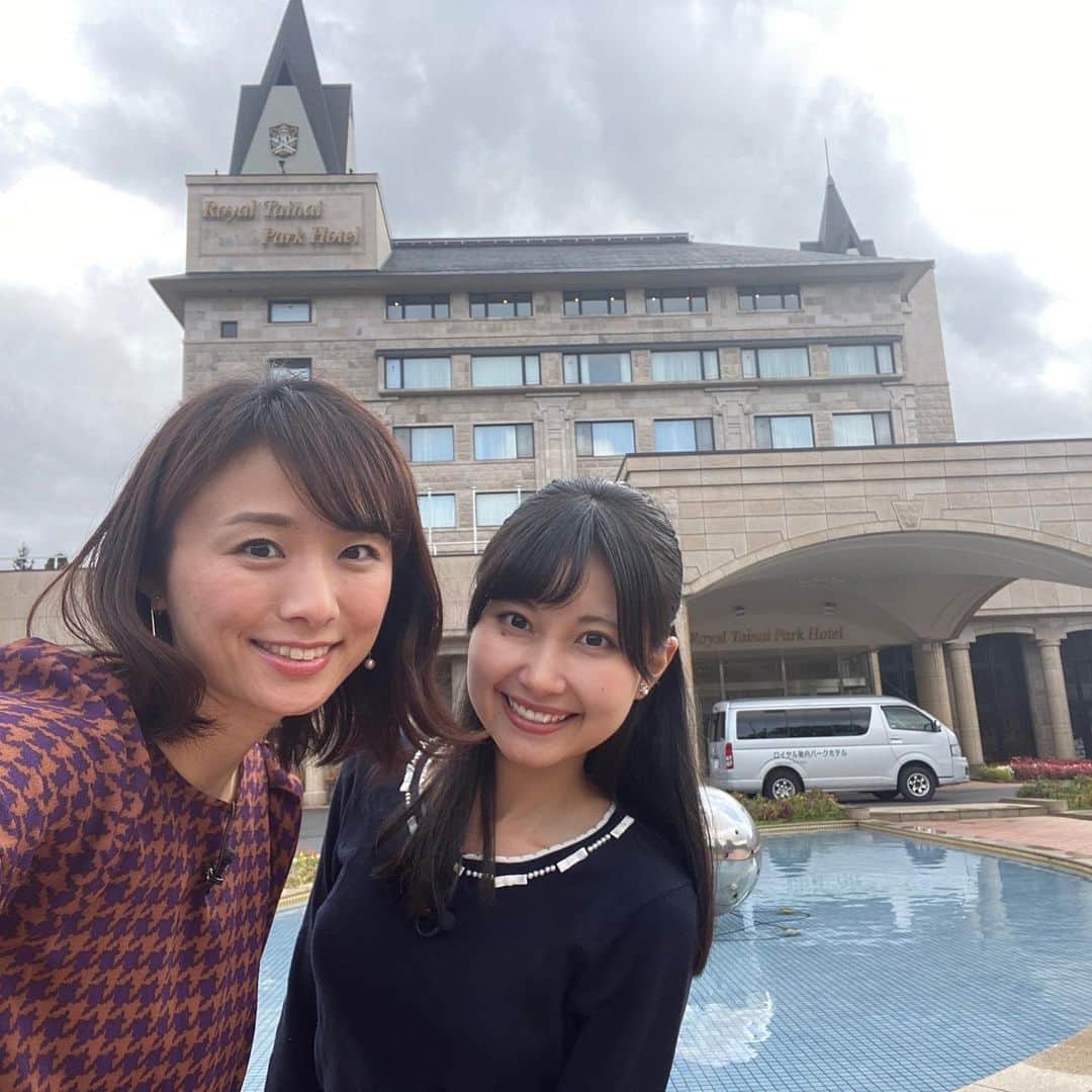 今井美穂さんのインスタグラム写真 - (今井美穂Instagram)「今夜の新潟ジョシ部は﻿ ねねちんと胎内ロイヤルパークホテルで﻿ 美味しいランチにスイーツに楽しみます😊💕﻿ ﻿ コスパ高いランチに﻿ 米粉発祥の地で食べる米粉パンケーキ﻿ 美味しかったなぁ😍﻿ ﻿ ホテルでゆっくり楽しむのも良いですね♪﻿ ﻿ BSN新潟ジョシ部﻿ 今夜23時56分から﻿ ご覧頂けたら嬉しいです✨﻿ ﻿ #新潟ジョシ部﻿ #BSN﻿ #深夜バラエティ﻿ #胎内ロイヤルパークホテル﻿ #ホテルランチ﻿ #パンケーキ﻿ #米粉発祥の地」11月12日 20時25分 - imaimiho1209