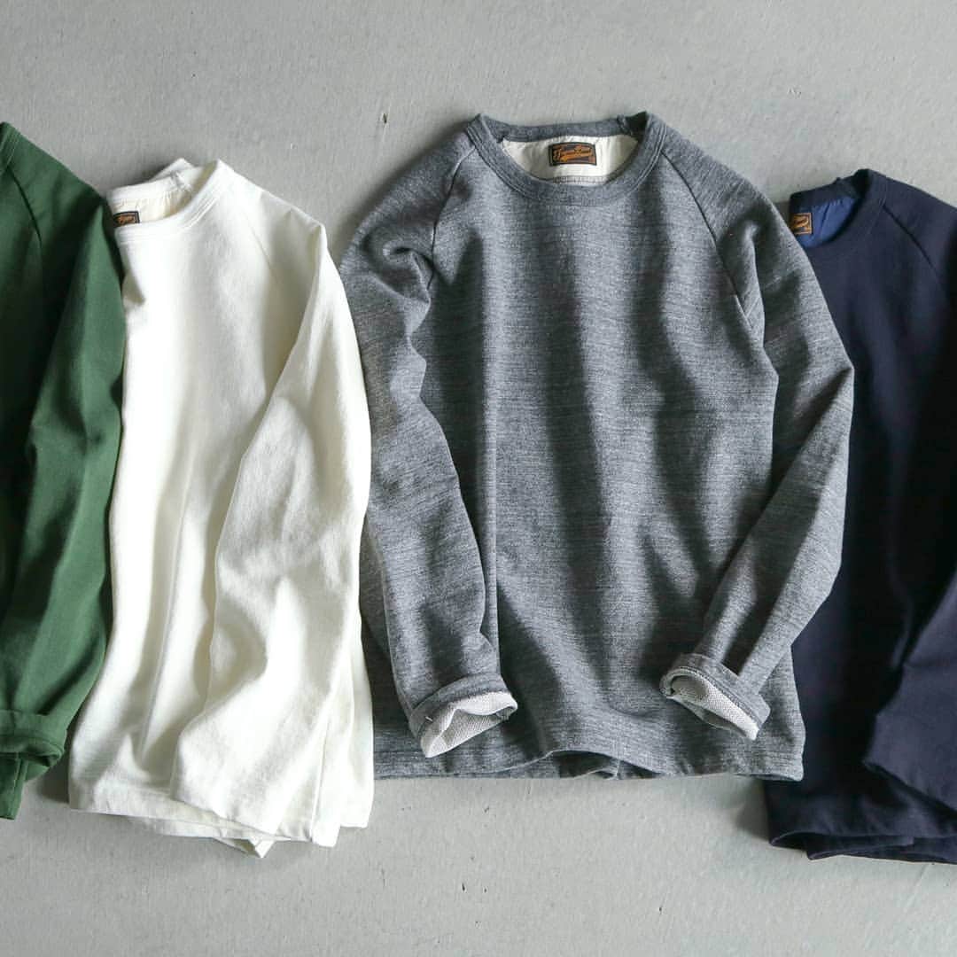 Japanblue Jeansさんのインスタグラム写真 - (Japanblue JeansInstagram)「. ✔New Item インレイ編みラグランロングスリーブはベーシックなグレー、ホワイト、ネイビーに加えて、差し色にもなるオリーブドラブの4色。 . . Inlay raglan long sleeve T-shirt has 4 colors. Gray, white, navy and olive drub.  J6740J01 Hard Inlay raglan Sleeve Color: WHT,NV,GRY,OD . #japanbluejeans #madeinjapan #factory #国産 #岡山デニム #倉敷 #児島 #デニム #ジーンズ #jeansstreet #ジーンズストリート #インレイ #ハードインレイ #岐阜」11月12日 20時42分 - japanbluejeans