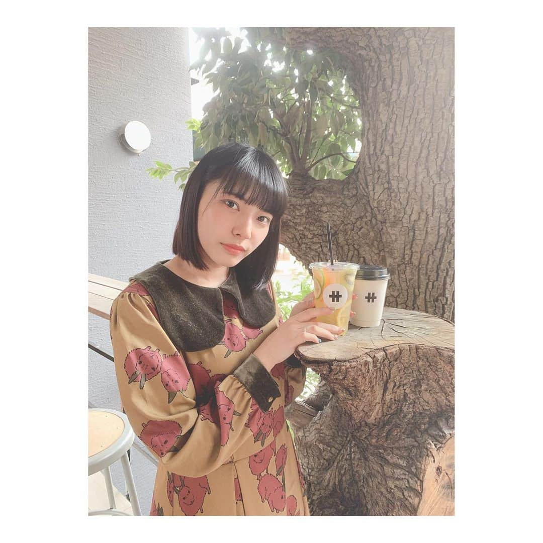 徒然みおれさんのインスタグラム写真 - (徒然みおれInstagram)「𖠚ᐝサ行  TEA STAND SAGYO🍃 --✂︎--- ✍︎トロピカル烏龍 ✍︎ほうじ茶豆乳ラテ  中にフルーツ入ってて食べられるようにフォークついてるの！🤤🍊 外寒いからってテラス席にあったテーブルといすをお店の中に入れてくれた店員さん🥺💕優しい嬉しい…  #カフェ #カフェ巡り #cafe #お茶 #tea #サ行」11月12日 12時38分 - mioretty