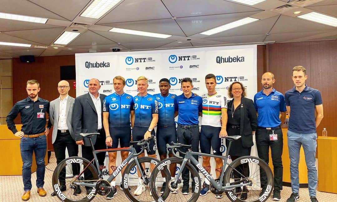 NTTさんのインスタグラム写真 - (NTTInstagram)「. . 本日11月12日、南アフリカを拠点とする UCI WorldTourサイクリングチームの Team Dimension Dataは、 NTT Pro Cyclingへリブランドし、 2020年シーズンのチームを発表しました。 . 🚴‍♂️⛰ . Team Dimension Data rebrands to NTT Pro Cycling; Rebranded cycling team will use co-innovated technologies to drive performance through the 2020 season. . @teamdidata . #nttprocycling #didata #cycling」11月12日 16時46分 - nttgroup_official