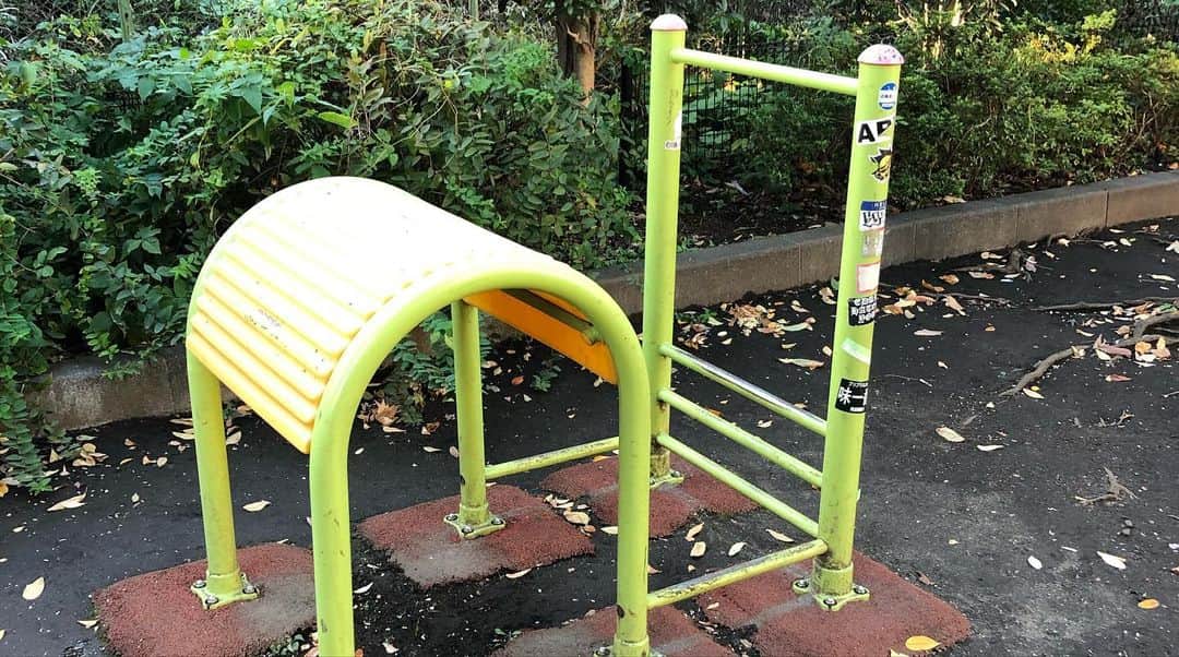 ツネ さんのインスタグラム写真 - (ツネ Instagram)「渋谷の公園に使い方の分からないトレーニング器具があったので試してみました。  #腹筋？ #背筋？ #どこ筋？ #トレーニング器具」11月12日 19時43分 - happyman0812