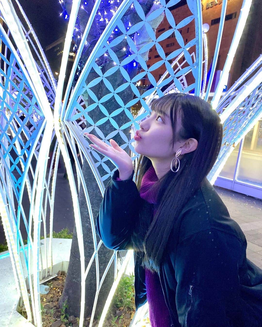 小玉梨々華さんのインスタグラム写真 - (小玉梨々華Instagram)「寒いのは苦手だけど イルミネーションは大好きです」11月12日 19時34分 - ririka_kodama