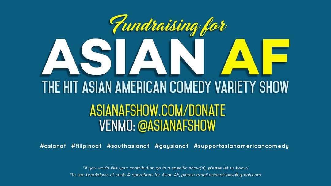 ケイコ・アジェナさんのインスタグラム写真 - (ケイコ・アジェナInstagram)「(FUNDRAISING FLYER and then a bunch of pics of @willchoi and me over the years)  Our first official fundraiser for Asian AF! I will be donating. 💕 If you have even a small amount to chip in, we would really appreciate it. Our goal is $7,000. Asianafshow.com/donate Venmo: @AsianAFshow.  The show has been around for 3 years and has run on a patchwork of donations here and there. (We don’t receive any % of the UCB ticket sales) As executive producer, Will Choi has dedicated much of his life and his considerable talents to this show.  I would love for him to see how much his work has meant to people over the years!!! If you have ever been to an Asian AF Show, or are supportive of #AsianAmerican representation please consider making a donation.  Personally, the Asian AF Show has meant a lot to me. I have been blown away by the talent that has come together on that stage. Not only from the many stars, Ken Jeong, Margaret Cho, Randall Park, to name a few... Oh, heck, I’ll keep naming stars- Kelly Hu, Simu Liu, Ronny Chieng, Jimmy O. Yang, Eugene Cordero, Lilan Bowden, Jake Choi, MannyJacinto, Bowen Yang, Amy Hill, Joel Kim Booster, - there are more, but I digress-  But also from all the soon to be #AsianAmerican stars that have killed me with their humor, heart and talent. I am always impressed by the huge talent pool. @AsianAFshow is, and has always been, a place to showcase that talent.  Help us to continue to produce this show and it’s spinoffs: #FilipinoAF, #SouthAsianAF, #GaysianAF, and the NY #AsianAF 💕 There are so many incredible things happening in entertainment right now. We would love to keep moving #Representation to the forefront!  And if you would like to repost this (I would LOVE that 😉) or if you’ve experienced an Asian AF and can share your thoughts either from watching it or performing at one, that would be absolutely awesome. THANK YOU!!」11月13日 6時28分 - keikoagena