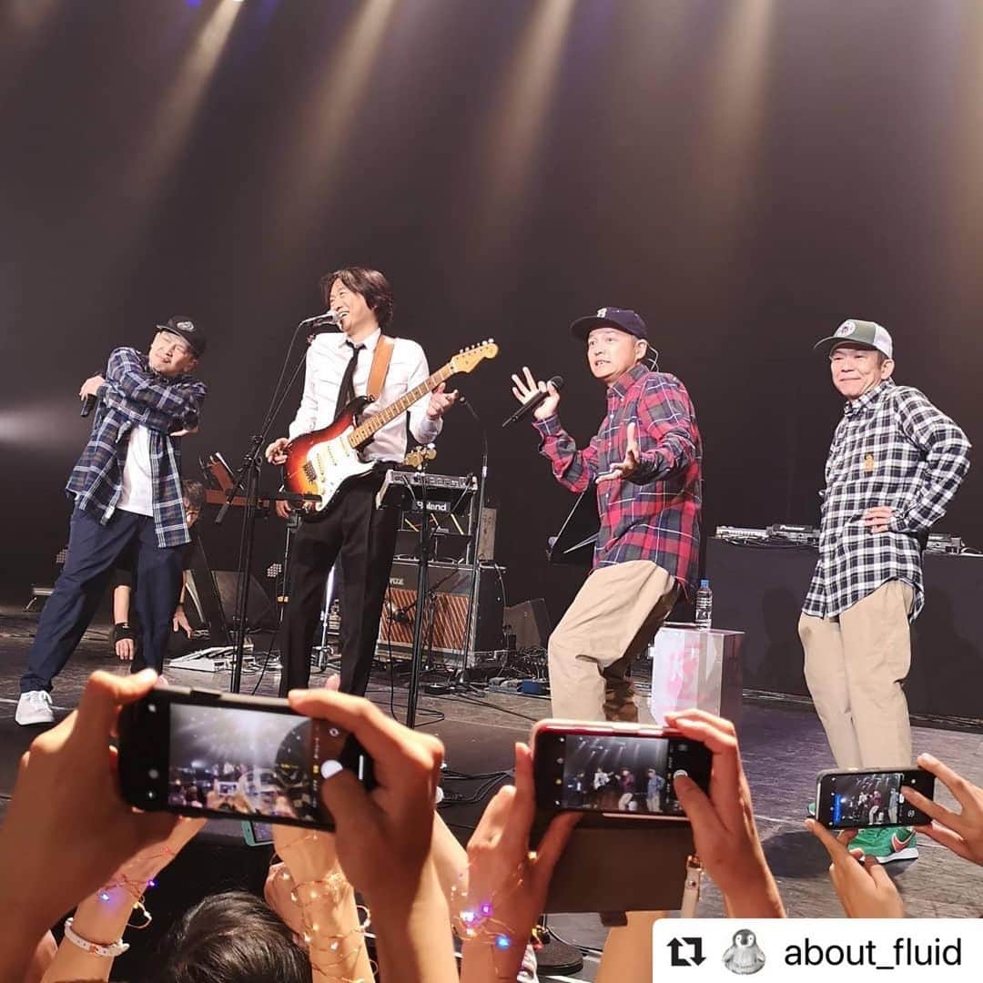小沢健二のインスタグラム：「#Repost @about_fluid ・・・ スチャダラ登場でモッシュくろうた。全編もうほんまにあーもう #ozkn」