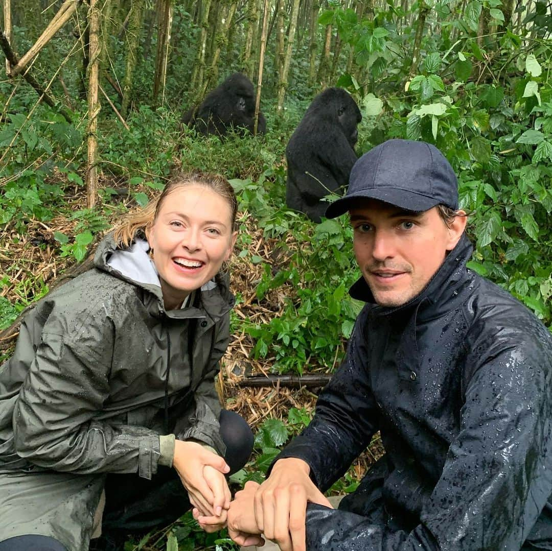 マリア・シャラポワさんのインスタグラム写真 - (マリア・シャラポワInstagram)「Rwanda🇷🇼!! Silverback 🦍’s!! We have fallen in love with your country. Truly! ☺️ Early morning treks to locate the gorillas, getting caught in a rainforest downpour, witnessing a silverback big daddy of all big daddies walk right past us without a care in the world ( thankfully!!) 😅..so special!!」11月13日 15時36分 - mariasharapova