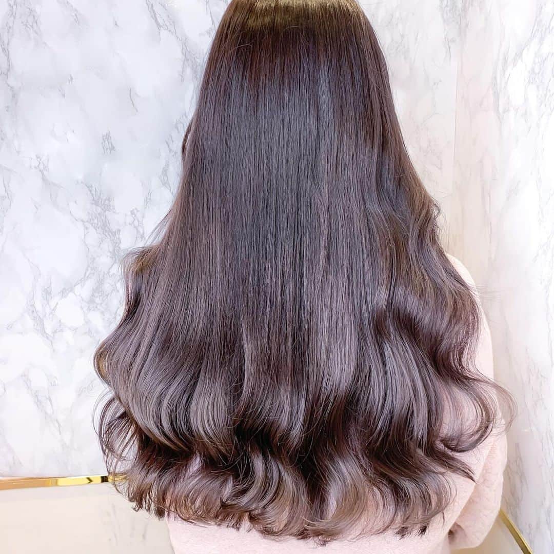 原涼香のインスタグラム：「透明感抜群オルチャンカラー🇰🇷💜 『 lavender grayge 』 すけすけな白玉カラー♡ ㅤㅤㅤㅤㅤㅤㅤㅤㅤㅤㅤㅤㅤ」