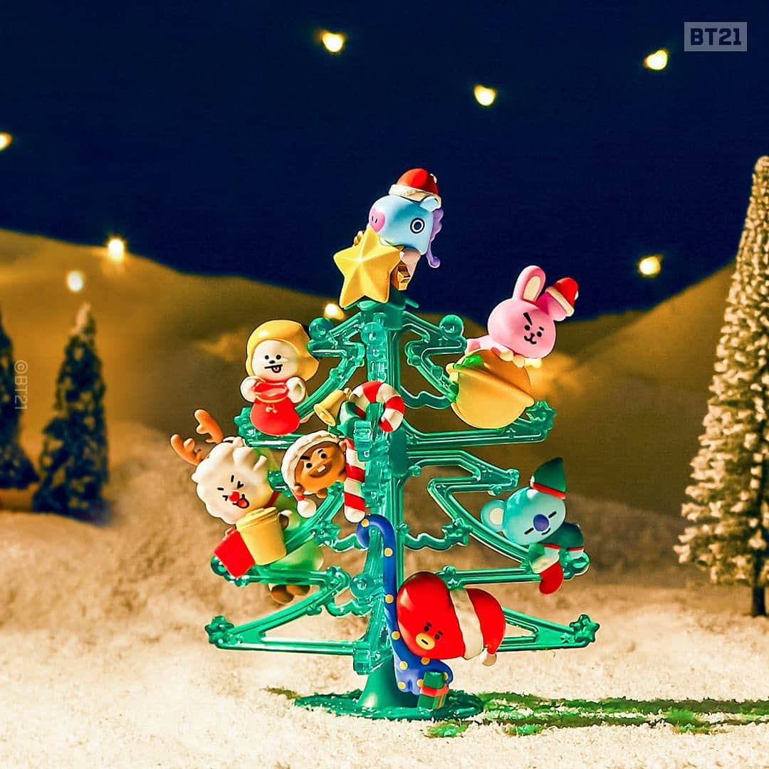 BT21 Stars of tomorrow, UNIVERSTAR!さんのインスタグラム写真 - (BT21 Stars of tomorrow, UNIVERSTAR!Instagram)「Collect all 7. Wish upon a tree.  Who knows, it just might come true.🎄 . #BT21 #WinterFigureSeries #ChristmasTree #ComingSoon . [Global] 11/14 5PM (PST) collection.linefriends.com [Korea] 11/15 10AM (KST)  smartstore.naver.com/linefriends」11月13日 11時00分 - bt21_official