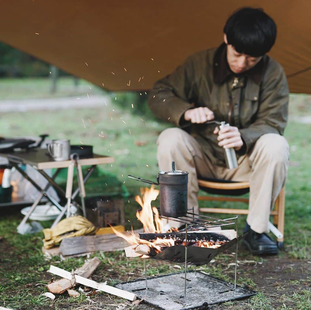 Takafumi Gotoのインスタグラム：「焚火でコーヒー飲むためにキャンプするって言っても過言ではない🏕☕️」
