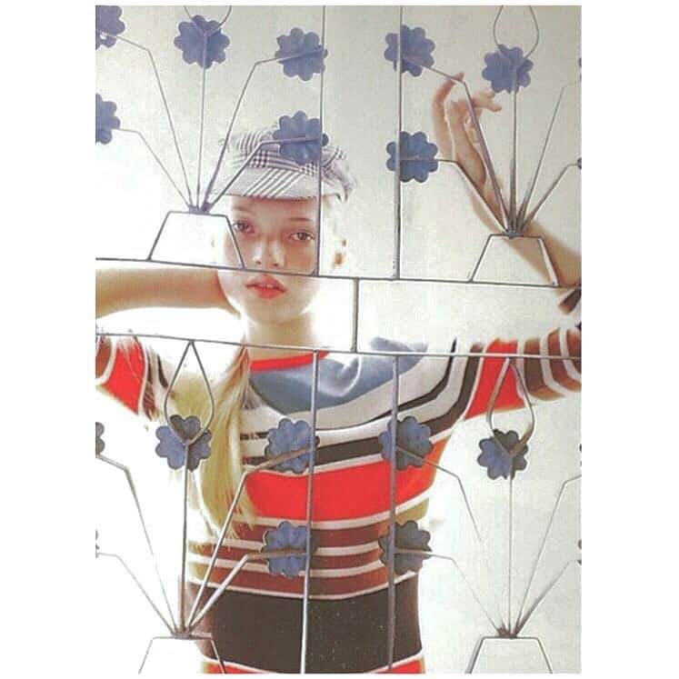 のインスタグラム：「#Clementsribeiro #1997 🌈#originalrainbowstripes #bruceweber #katemoss #vogueitalia #vietnam」