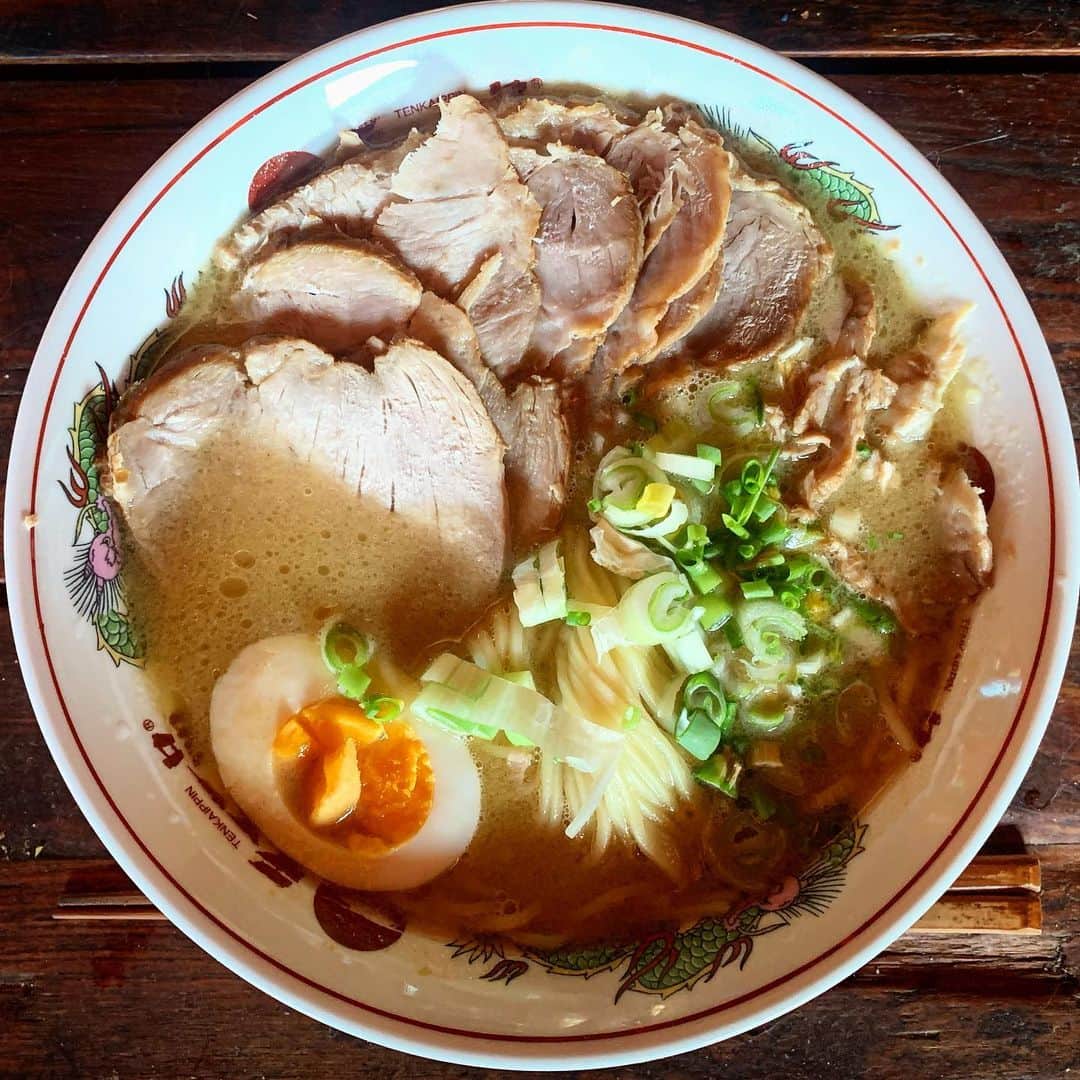 のインスタグラム：「自宅天一。 チャーシューこってりが出てきたので大満足。 あざーす(｀_´)ゞ #麺でした」