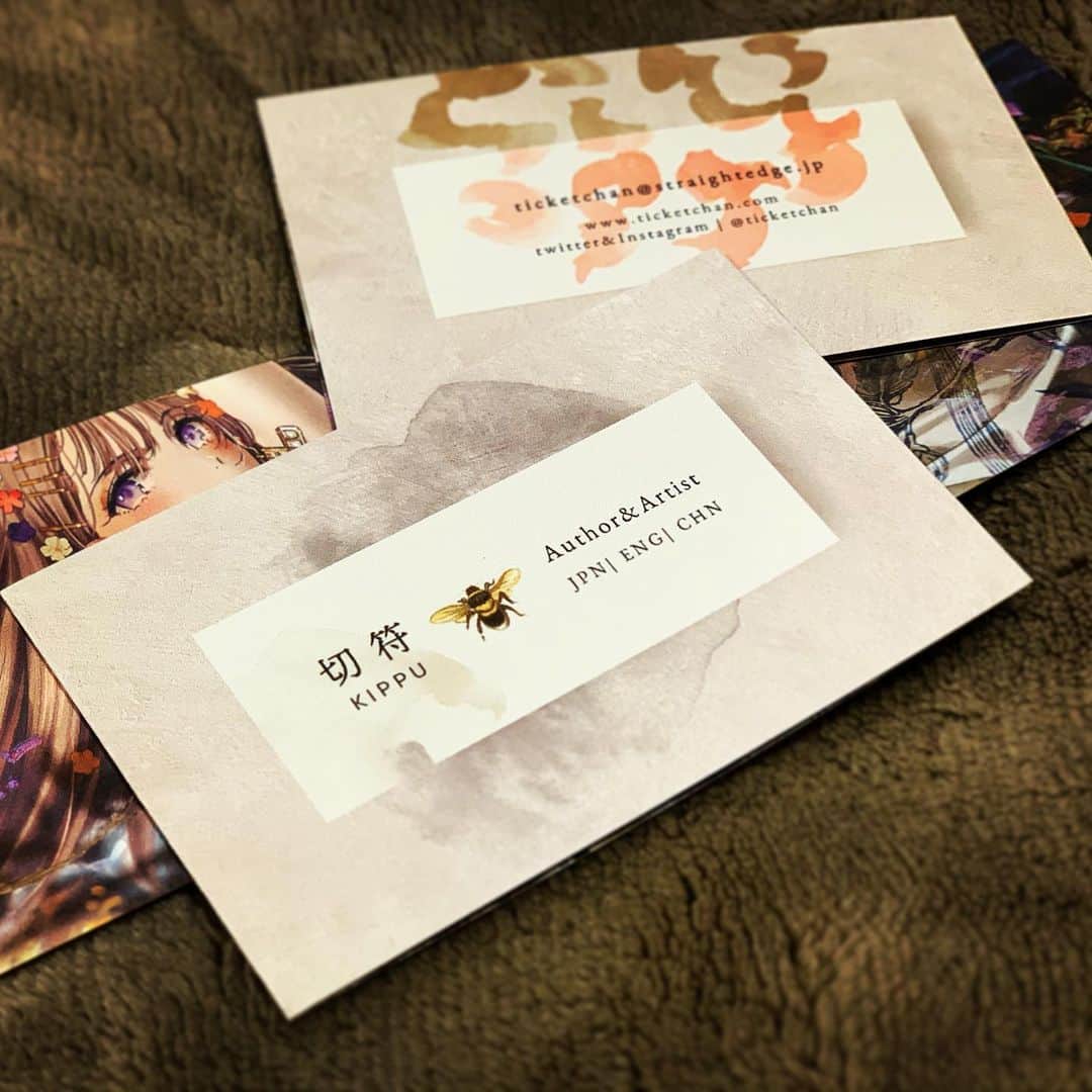 切符のインスタグラム：「新しい名刺〜🎉 Here comes the new card !」