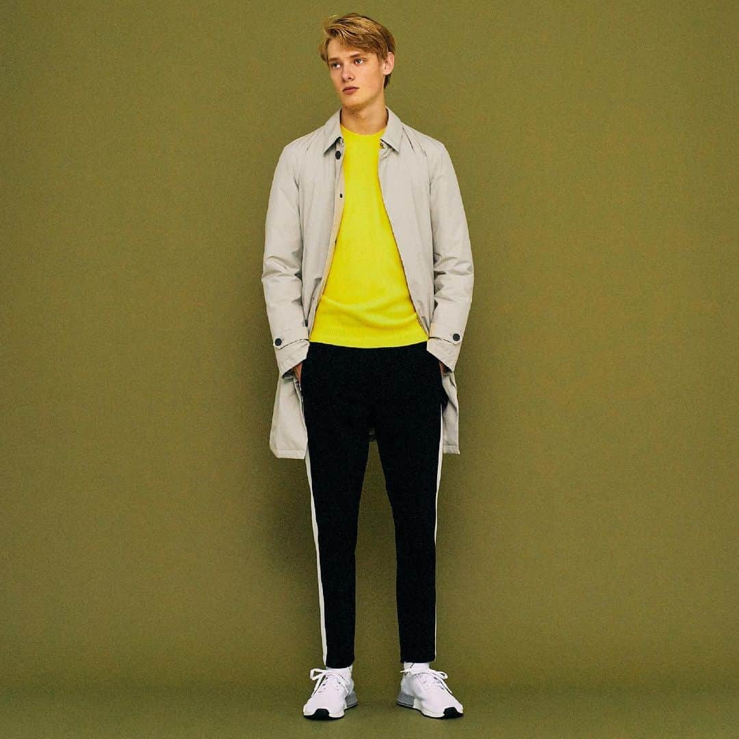 のインスタグラム：「【Winter Strasburgo Men's 2019】﻿ ﻿ Coat: #HERNO﻿ Knit: #ROBERTOCOLLINA﻿ Pant: #NUMBERM﻿ Shoes: #ADIDAS﻿ ﻿ @strasburgomens﻿ #strasburgo #strasburgomens #strasburgolife #winter #2019 #strasburgoquality #apparel #fashion #mensfashion #gentleman #selectshop #menswear #ストラスブルゴ #ファッション #セレクトショップ #メンズファッション #秋冬 #2019秋冬」